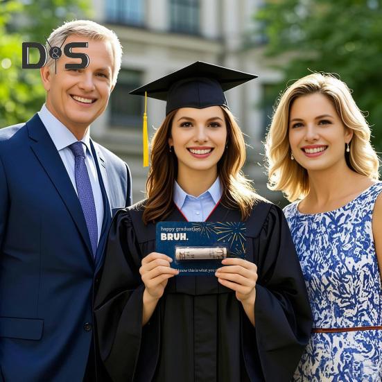 Držák na peníze k promoci třída 2025 Gratulujeme absolvente Držák na hotovost s plastovým obalem Dárková karta k promoci