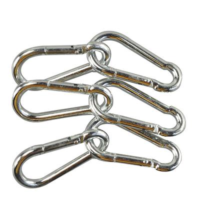 1Pcs Spring Snap Hook Stainless Steel Carabiner Steel Clips Keychain Heavy Duty Quick Link For Camping Hiking Travel