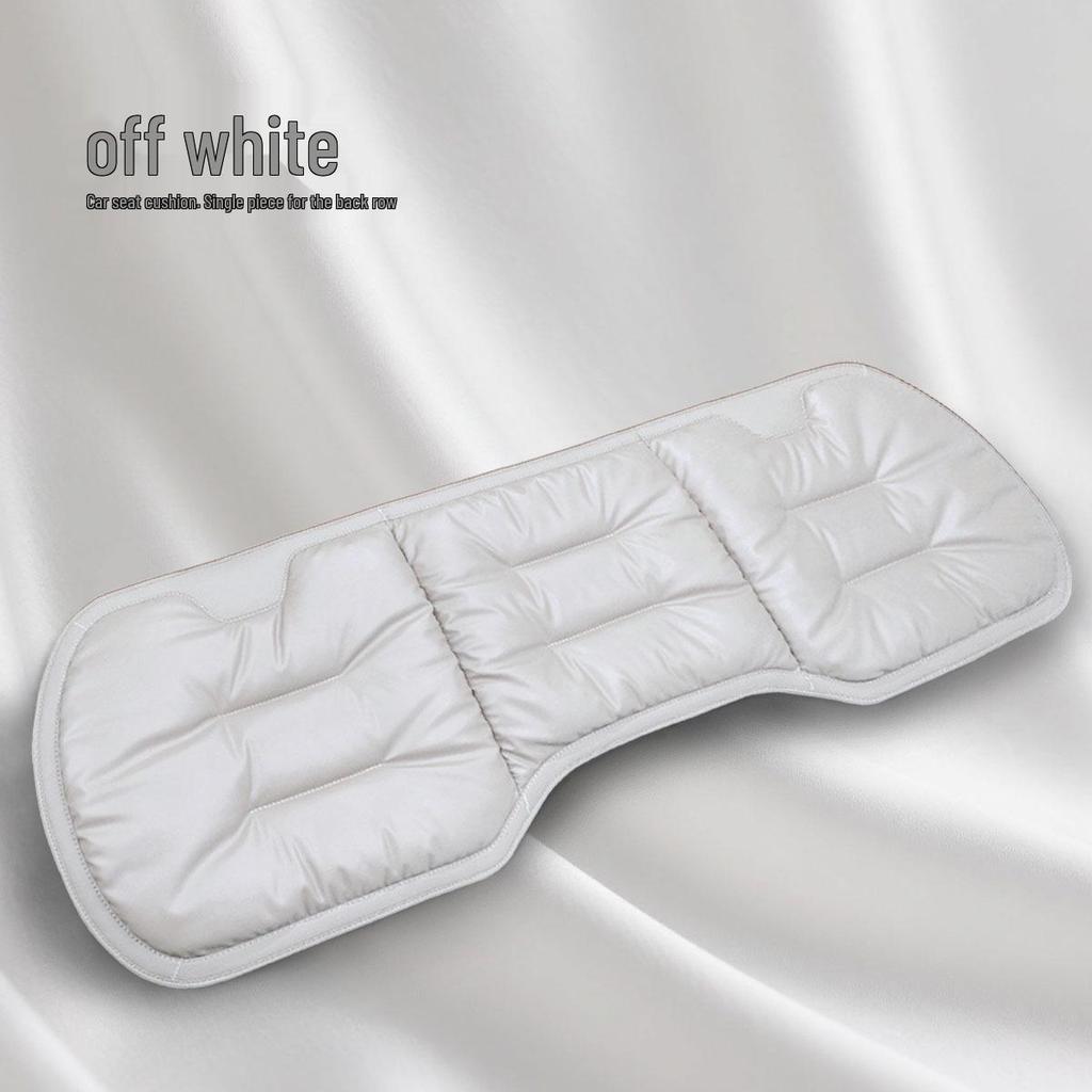 Stain-Resistant Leather Car Seat Cushion Set: High-End Three-Piece for Front and Rear 