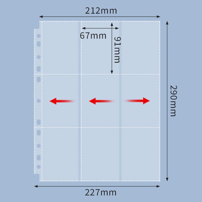 50 listů 900 kapes Obaly na baseballové karty Oboustranný 9-kapesní pořadač na sběratelské karty Listy ochrany listů pro herní karty