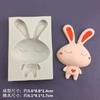 1 Pcs Bunny Shape Silicone Cake Mold Kitchen Baking For Chocolate Pastry Candy Soap Fondant