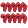 10 Pieces PU Leather Iron Headcover Set Scratch & Ding Protection Headcovers Large