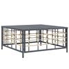 VidaXL Table de jardin anthracite 70x70x34 cm résine tressée, table basse, mobilier de patio, table de patio, mobilier de 364133