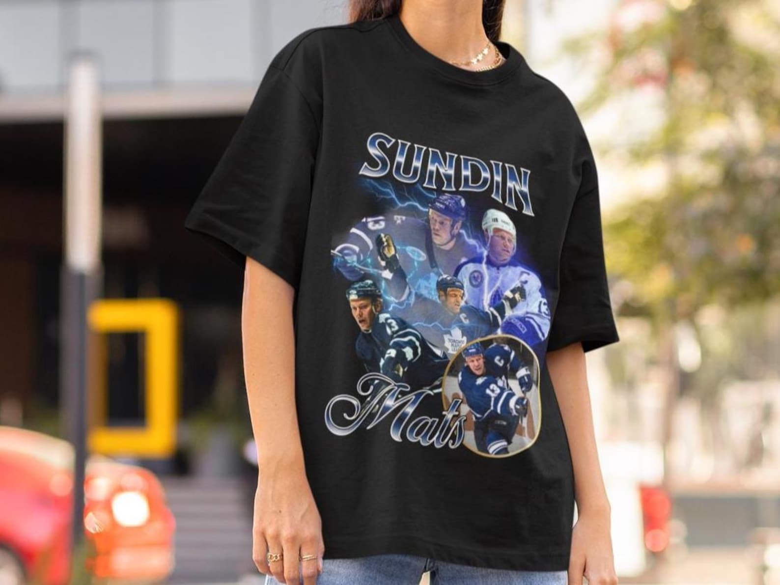 Mats Sundin Shirt Vintage 90s Toronto Maple Leafs NHL Hockey Design Retro Bootleg Gift Classic Graphic Tee Unisex T-Shirt Limited Edition 2XL