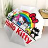 Hello Kitty, Rainbow Automatic Open/Close Umbrella-Cute Umbrella with Cute Design, Portable 3-Fold Compact Umbrella for Men & Women, Hallowe