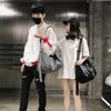Large Capacity Canvas Crossbody Bag Solid Color Simple Shoulder Bag Men's Shoulder Bag  Girls