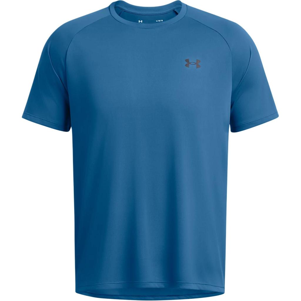Under Armour UA Tech™ Logo Comfort Casual Crew Neck Short Sleeve T-Shirt Men T-Shirts Photon-Blue 1326413-406