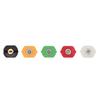 5PCS Pressure Washer Nozzle Big Fan Shape Power Washer Nozzle Tips Rinse Jet Stream Nozzle Kit 030 1.07mm / 0.042in