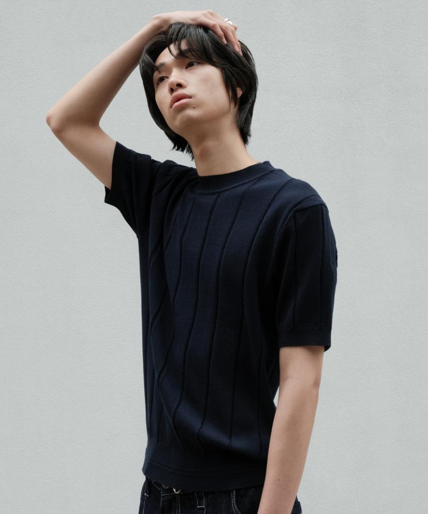 MINAV Botte Ribbed Knit [Navy]