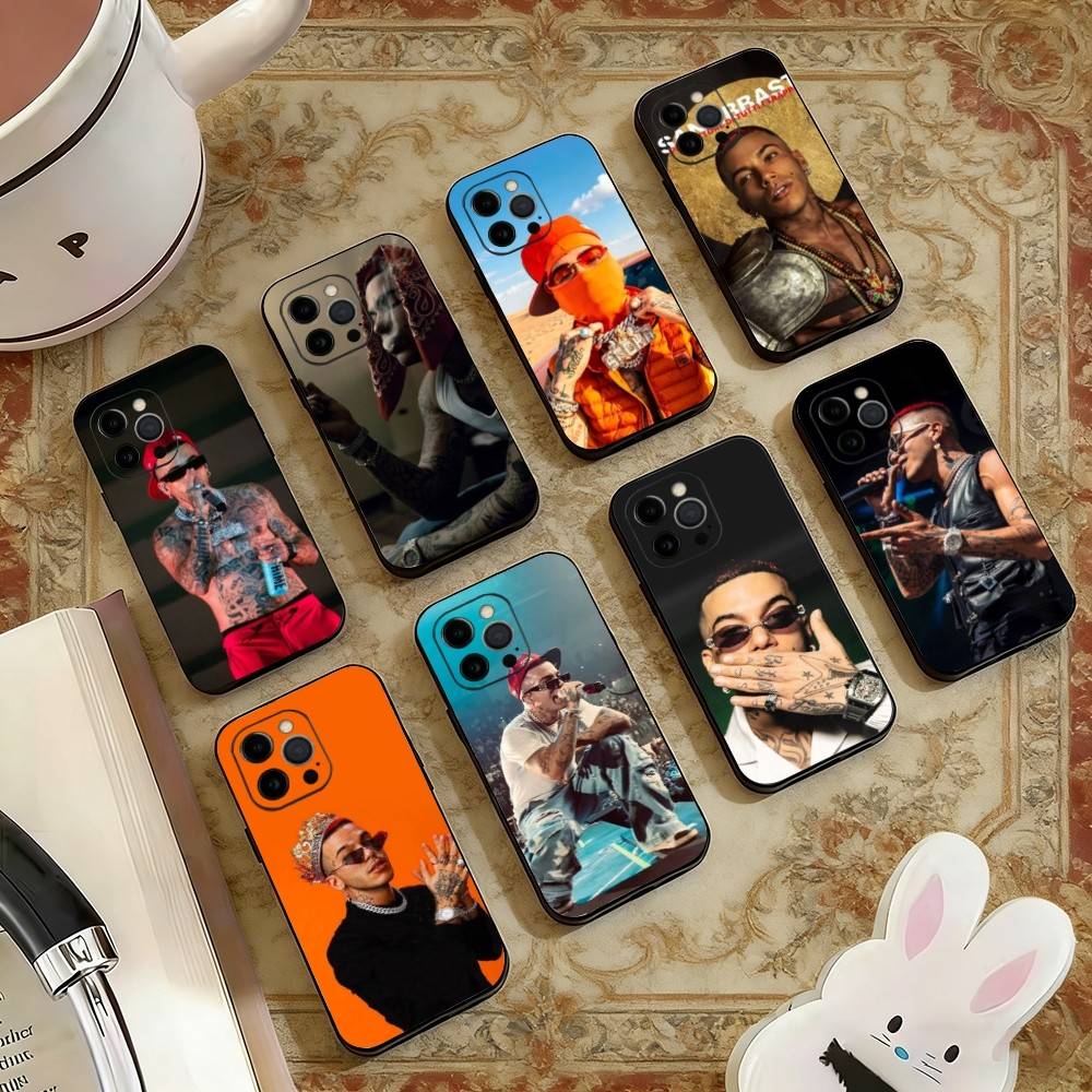 Singer Sfera E-Ebbasta Phone Case For iPhone 17, 16,15,14,13,12,11 Plus,Pro Max, Others Soft Black Cover