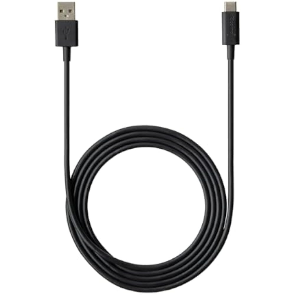 Docomo Genuine USB Cable A To C 02 1.5m Black AHD59268 Charging Data Transfer Abnormal Temperatur...