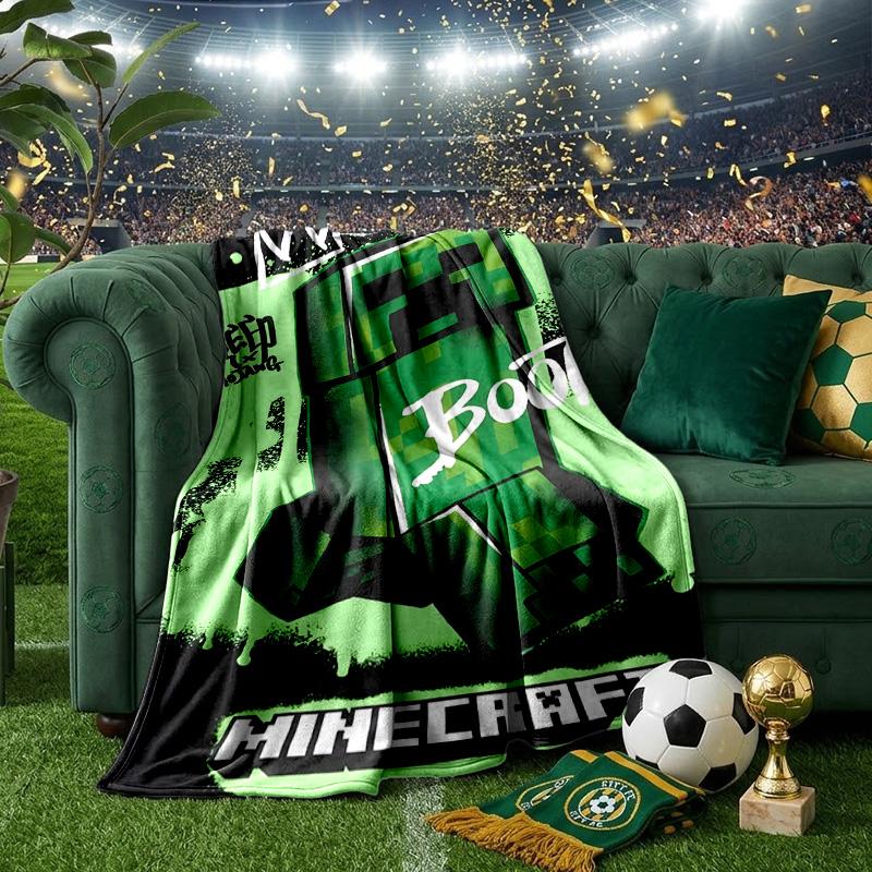 Mine-craft game Blanket Lightweight Ideal Bedding Blanket Perfect for Travel, Camping, Living Rooms, Offices, Sofas, Fan Christmas gift
