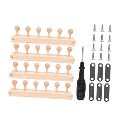 Sturdy Pine Wood Weaving Loom Kit for Chunky Blanket Making Hand Expandable Knitting Set Beginners Adults Gift and Home Crafts