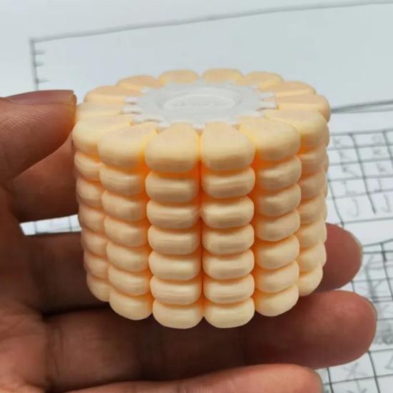 3D Printed Corn Puzzle Stress Relief Sensory Toy Portable Corn Puzzle Finger Fidget Toy for Home Office Entertainment