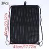Mesh Drawstring Backpack Bag Breathable Grocery Fruit Storage Sack Multifunction Foldable Ventilated Net Pouch For Sports Gym