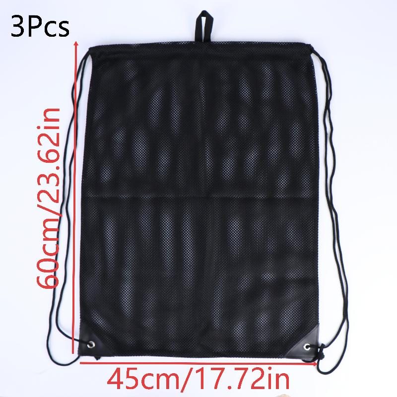 Mesh Drawstring Backpack Bag Breathable Grocery Fruit Storage Sack Multifunction Foldable Ventilated Net Pouch For Sports Gym
