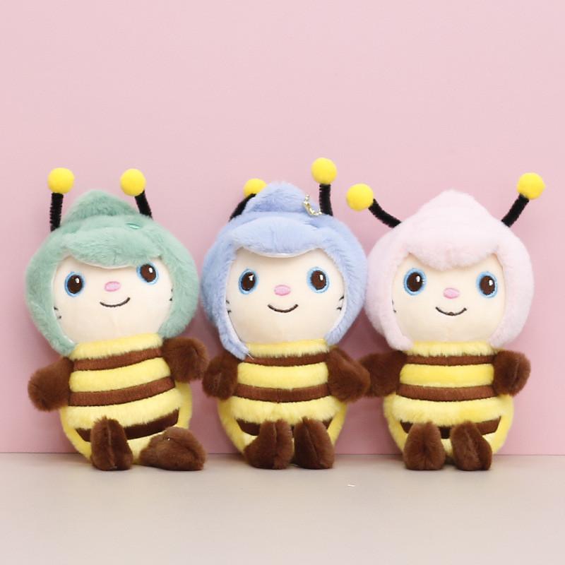 Delightful Bee Plush Character Keychain For Girls Fashionable Cute Bag Accessory