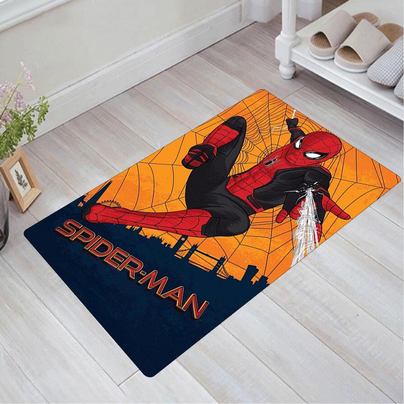 

1pc Spider-Man Pattern Area Rug Soft Flannel Floor Mat for Living Room,Office,Bedroom and Carpet,Sofa Coffee Table Floor Mat 60cm by 90cm