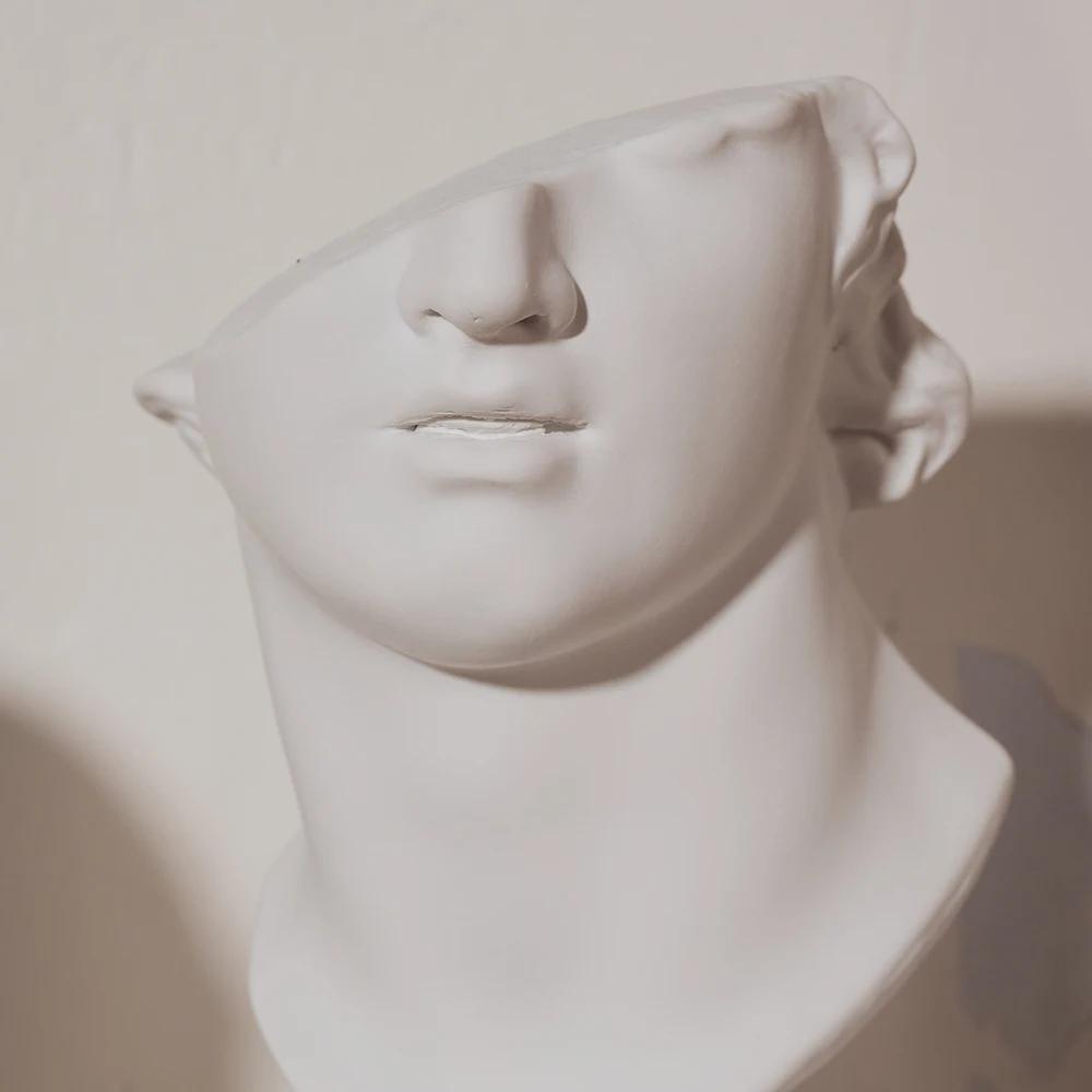 Europäische Klassische Büsten Gips Skulpturen von Herkules Zeus Moses Poseidon Antike Mythologische Statue für Arbeitszimmer Bibliothek Dekoration