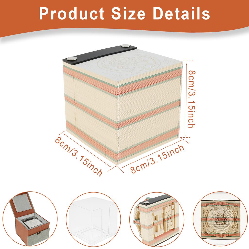 Latest Block Calendar 3D Notepad Block DIY Exquisite Memo Pad Charming Note Paper 3D Artistic Notepad Decorative Valentines Day Gift