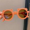 Cute Morandi Colors Cartoon Bear Rainbow Round Sunglasses Children Baby Sunglasses Uv Protection Classic Eyewear