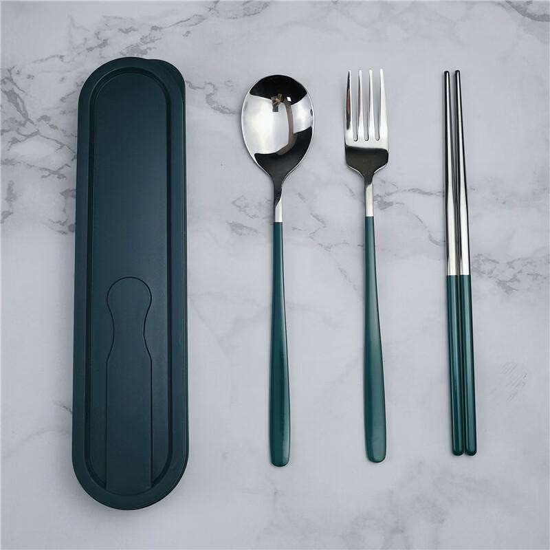 Ru Han 304 Stainless Steel Portable Travel Cutlery Set