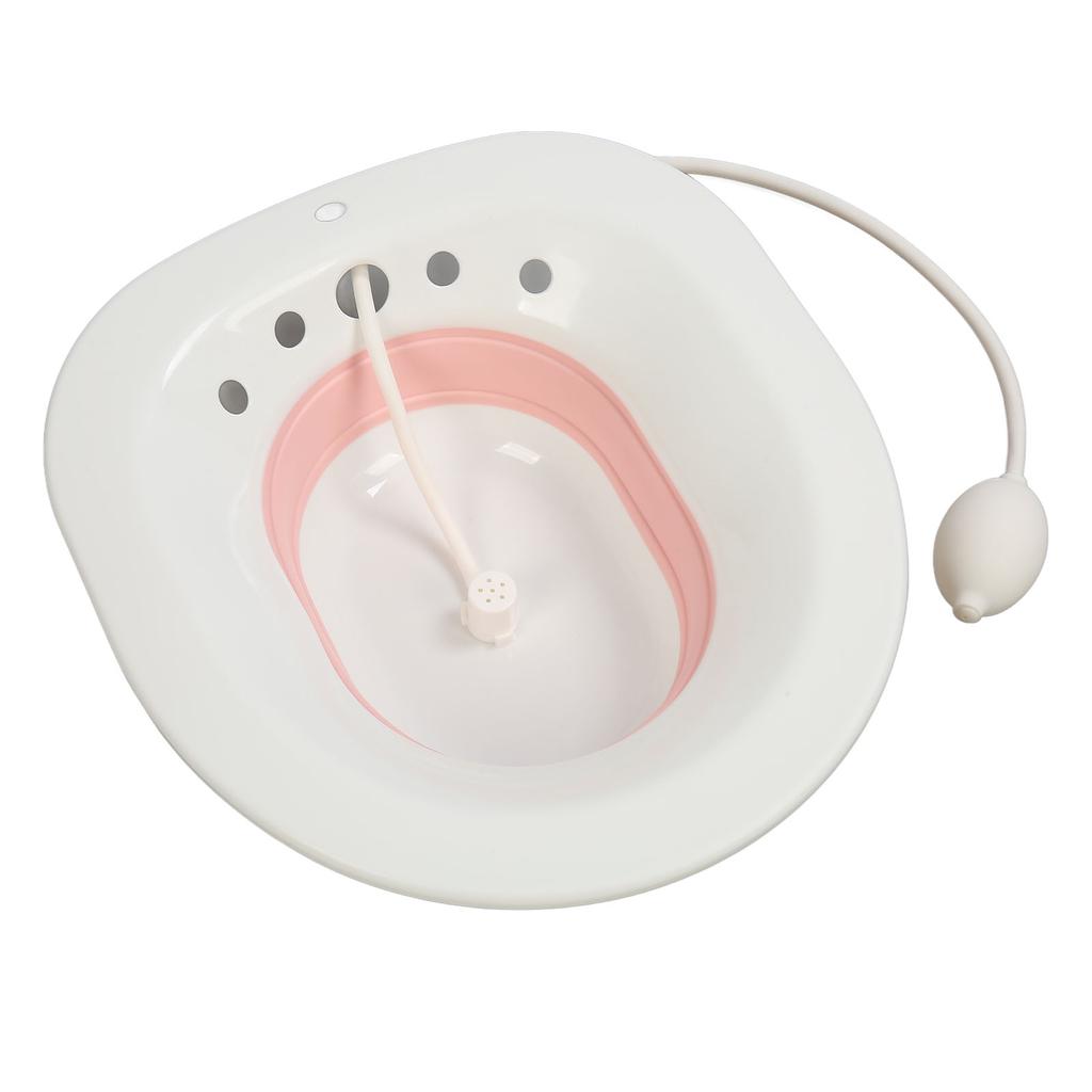 Sitz Bath Folding Multifunctional PP Silicone Toilet Seat Sitz Bath for Hemorrhoid Postpartum Care