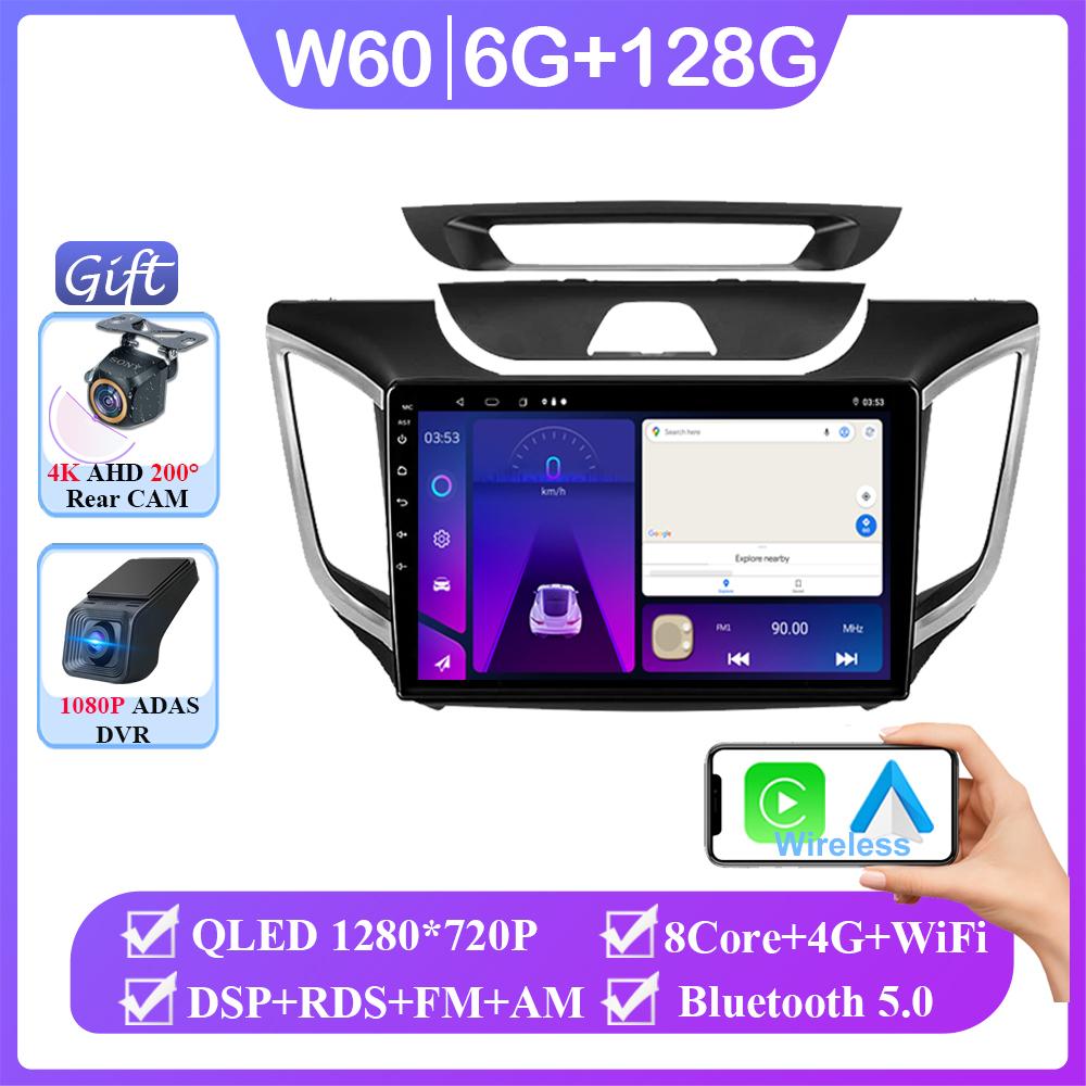 Android 14 Car Radio For Hyundai Creta Ix25 2015 2017 2019 2 Din Multimedia Player Navigation GPS Carplay Stereo DVD 2din auto