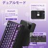 ATTACK SHARK X FREE WOLF M96 Gaming Membrane Wireless Dual Mode Wireless PBT Patchwork RGB Volume Knob and Electronic Compatible with Office Purple