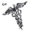 Coat Brooch Pin Angel Wing Entwined Snake Brooch, Vintage Alloy Lapel Collar Pin, Carving Men Women Jewelry Accessories for Suit Dress Scarf