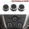 For Nissan New Sunny March Car A/C Knobs 3Pcs/Set Heater Control Switch Air Conditioning Knob Modification
