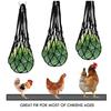 Chicken Feeder Poultry Bird Chicken Drinker Cup Poultry Hanging Feeding Net Bag Chicken String Bag Vegetable Fruits Feed
