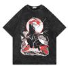 Gintama Manga Graphic Tshirt Sakata Gintoki Printed T Shirt Vintage Washed Oversized Tshirt Mens Clothing Short Sleeve Tees