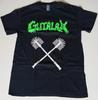 Unisex Kortärmad Rundhalsad Bomulls T-shirt Gutalax Gore Grind Grön