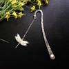 Stationery Pendant Dragonflies School Bookmark Luminous Bookmark Feather Bookmarks Metal Bookmark