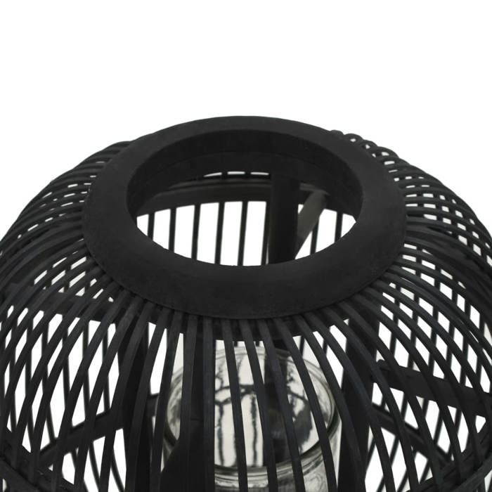 Bougeoir debout - Maison Exclusive - Bambou - Noir - Extérieur