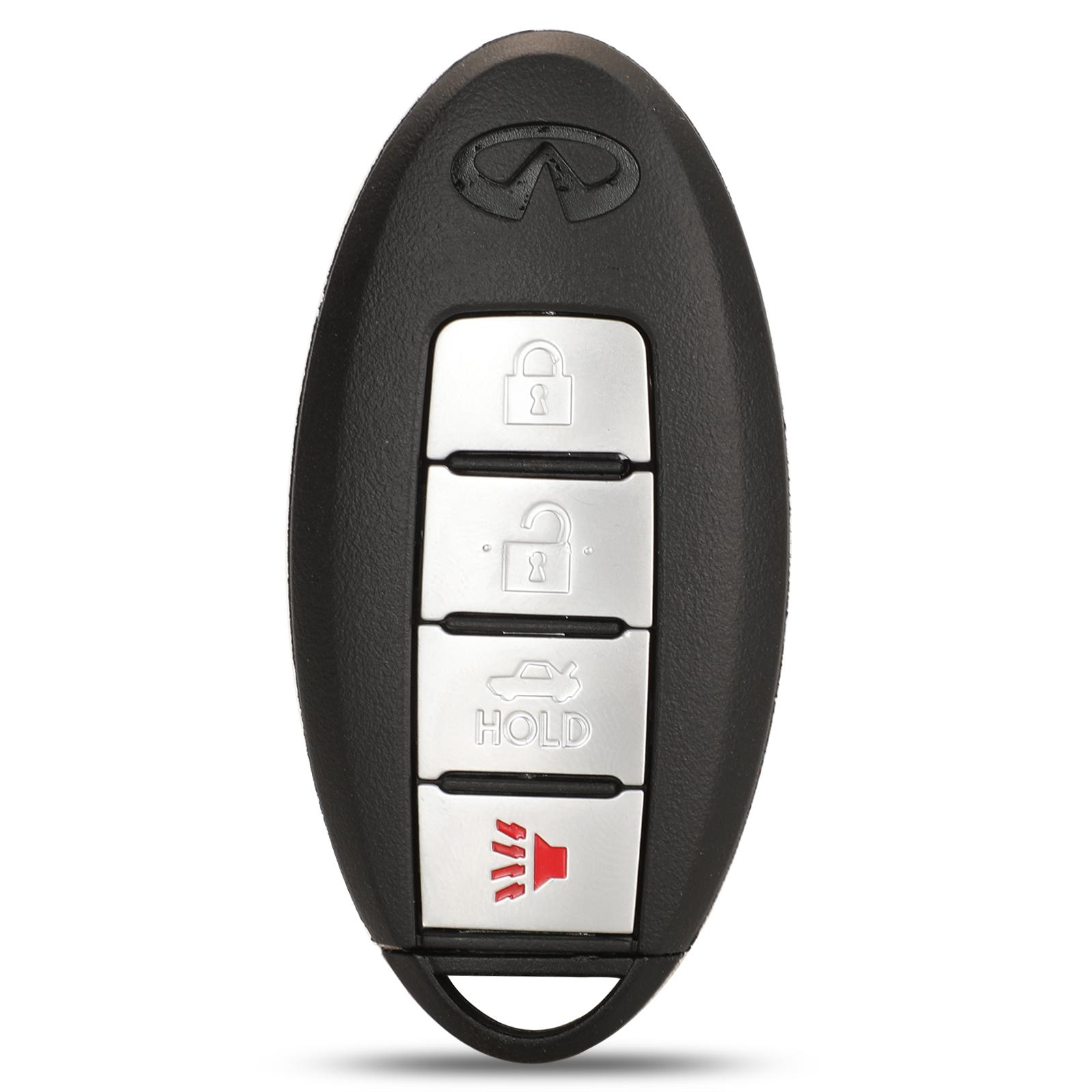 

jingyuqin 3/4 кнопки дистанционного ключа чехол чехол для Infiniti G25 G35 G37 Q60 FX35 FX37 QX70 FX50 смарт-ключ сожжены оранжевый