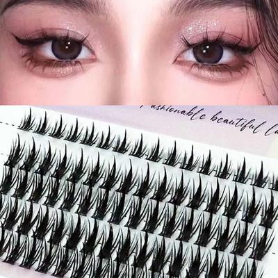 Mink Eyelashes 1/box 80 Bundle Natural Russian 3D Individual Manga Eyelash Clusters Extended Makeup Tools  Lashes