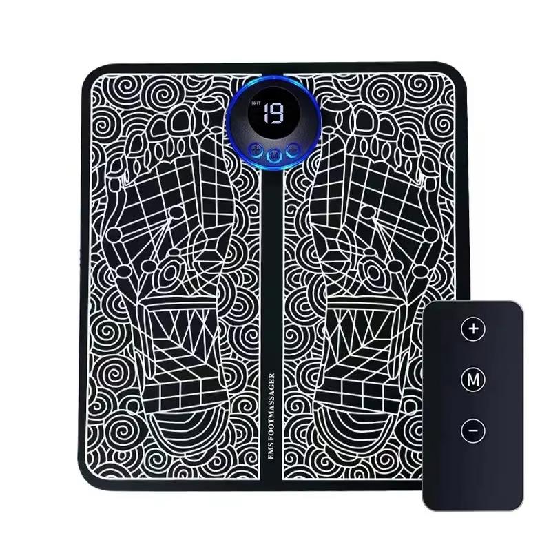 Electric EMS Foot Massager Pad Electrical Muscle Stimulation Foot Massager USB Charging Portable Foldable Massage Mat