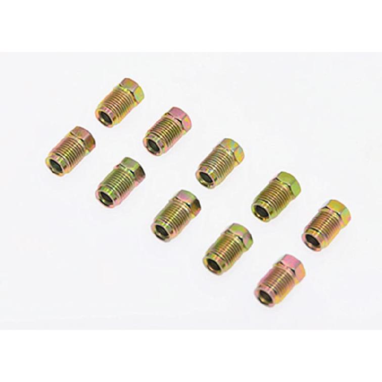 Metric Brake Line Invert Flare Fittings for 3/16" Tube. 10 x 1 mm (Pack of 10)