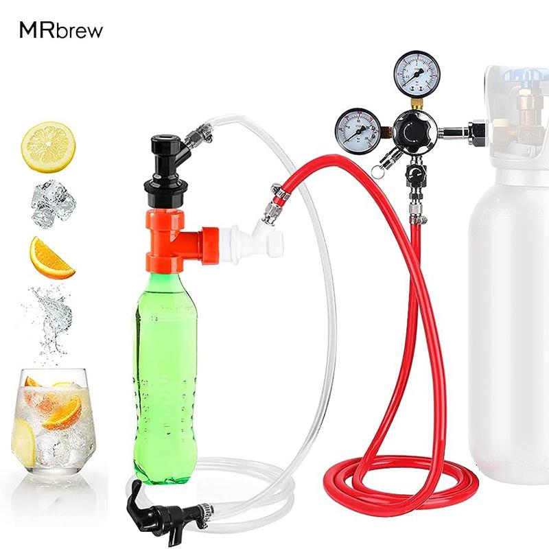 Zestaw do karbonatyzacji piwa domowego Regulator CO2 i plastikowy kran piknikowy oraz zespół węża gazowego 1,5M Do karbonatyzacji wody sodowej DIY