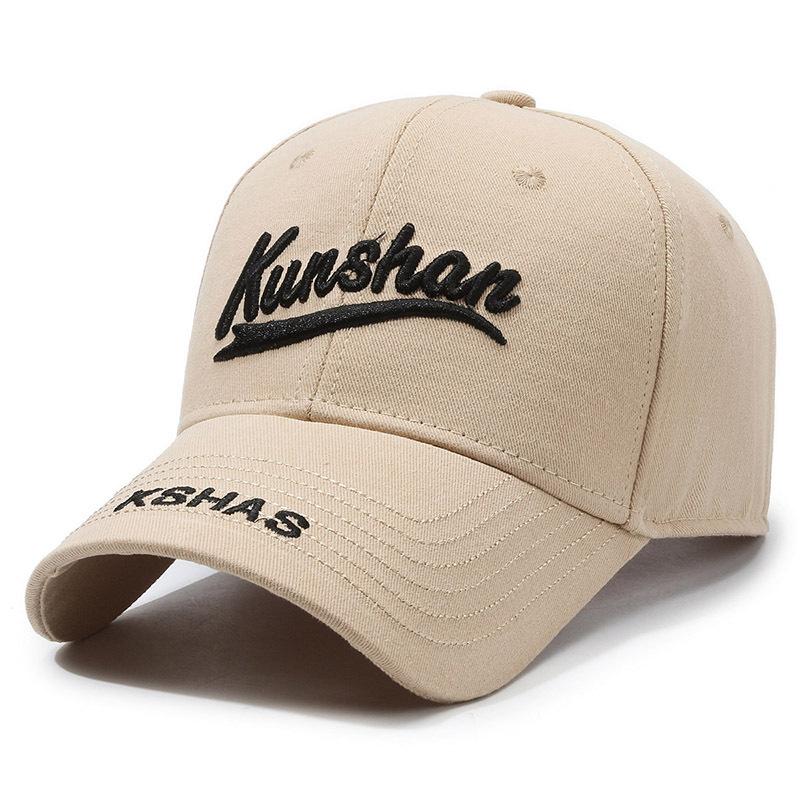 

Весенне-осенняя бейсбольная кепка с вышитыми буквами, мужская кепка, женская уличная шляпа Snapback, шляпы с солнцезащитным козырьком, шляпа для рыбалки, козырек бежевый