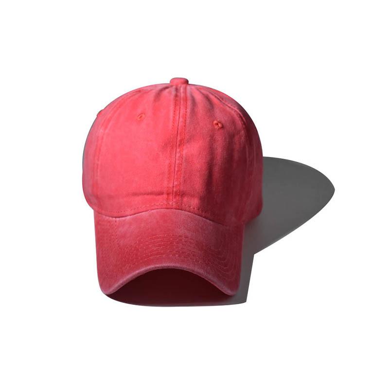 Casquette de baseball adulte légère délavée commerce extérieur marée européenne et américaine casquette à visière courbée printemps et été sports de plein air chapeau de soleil