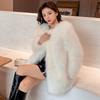 Imitation Fur Coat Women's Autumn and Winter New Imitation Fox Fur Coat Thickened Medium and Long Fur Coat Tide