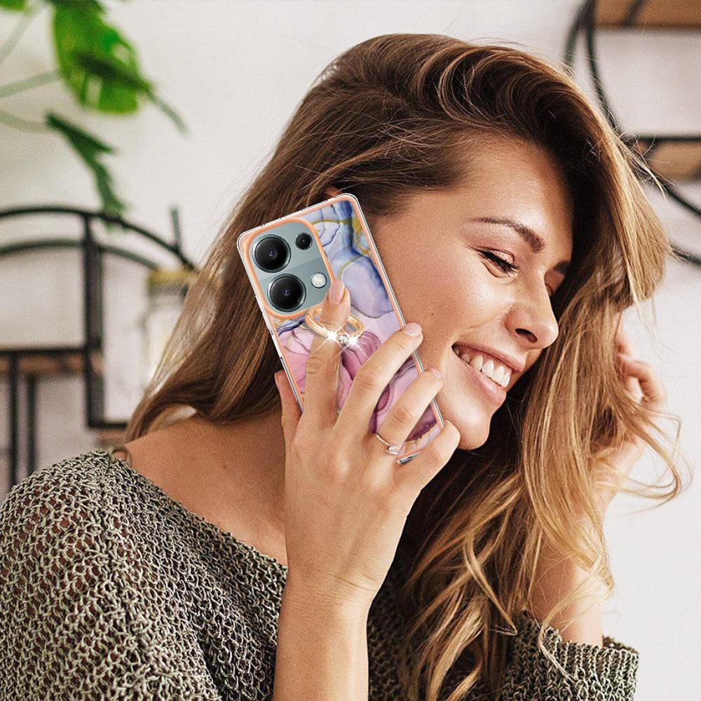 YB IMD Series-17 Style-E For Xiaomi Redmi Note 13 Pro 4G/Poco M6 Pro 4G TPU Case Kickstand Phone Cover