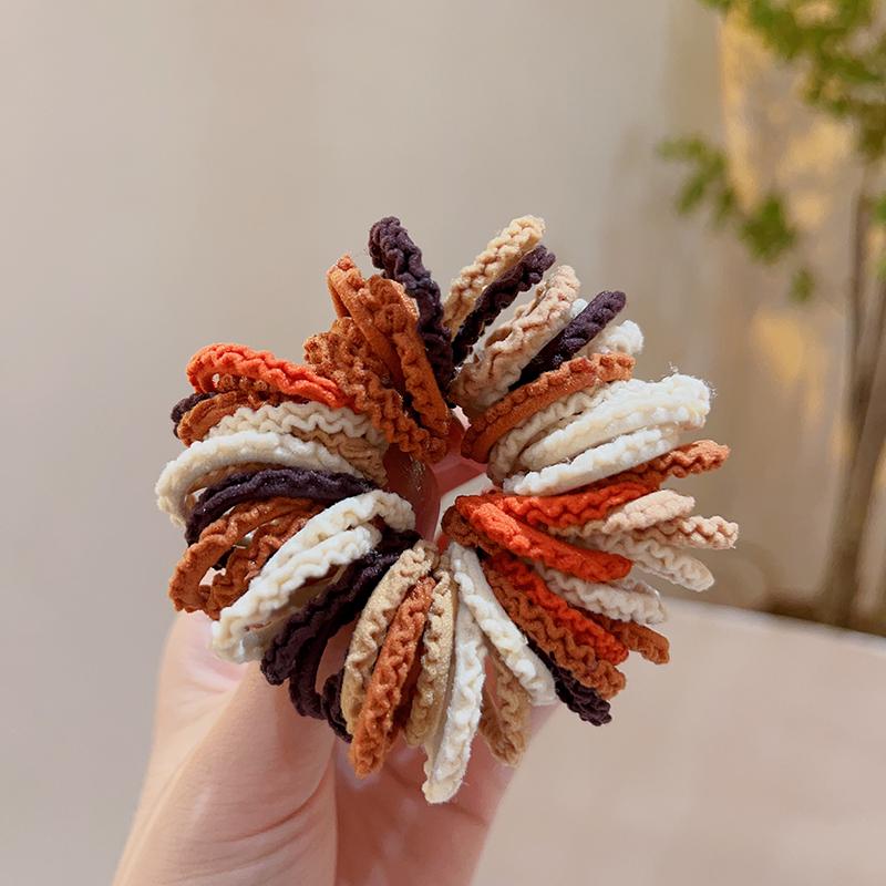 Colorful Kids' Hair Ties: Elastic Lace Scrunchies & Durable Headbands