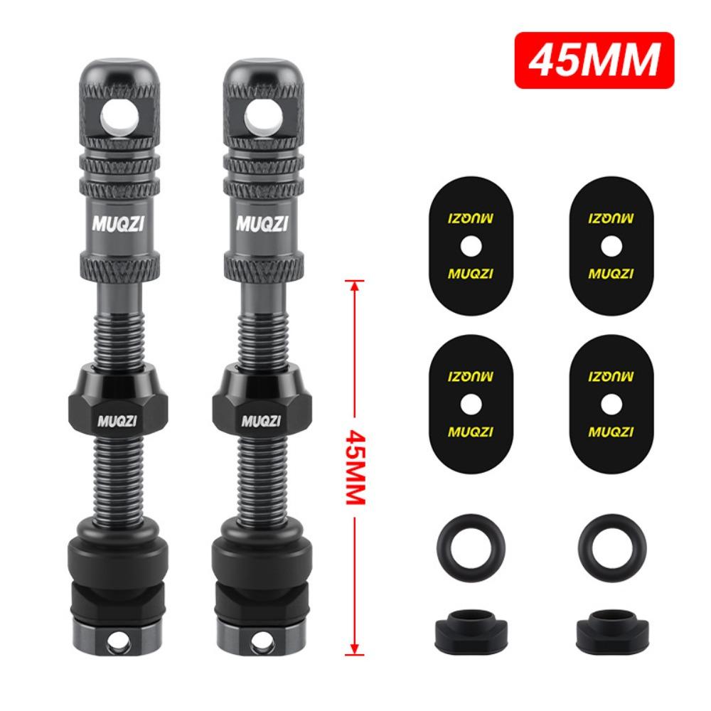 45mm Length Tubeless Presta Valve Stem Tubeless Design Bicycle Air Nozzle Bicycle Accessories