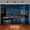2D Plane - 1 Piece, a Two-dimensional Plane Banner, with the Background Being a Night-time Bridge.