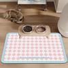 Cat & Dog Feeding Mat: Absorbent, Non-Slip Placemat - Easy Clean, Stain Resistant with Cartoon Design