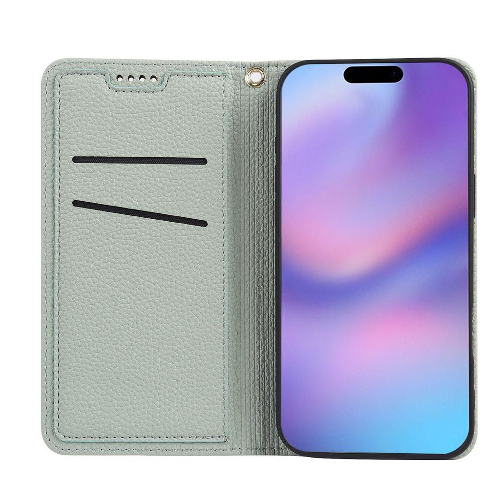 Suitable for Huawei Pura 90 Pro Max: Leather Double Color Lychee Grain Magnetic Phone Case